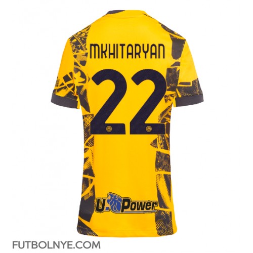 Camiseta Inter Milan Henrikh Mkhitaryan #22 Tercera Equipación para mujer 2024-25 manga corta